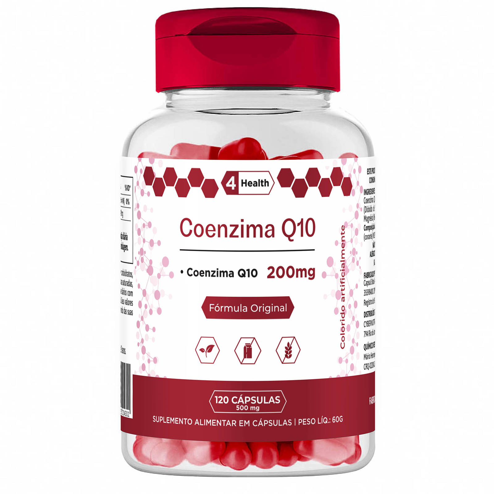 Coenzima Q10 200mg 120 cápsulas - 4 Health (1)